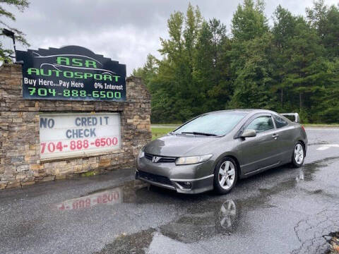 2007 Honda Civic for sale at ASR Autosport Inc. in Midland NC