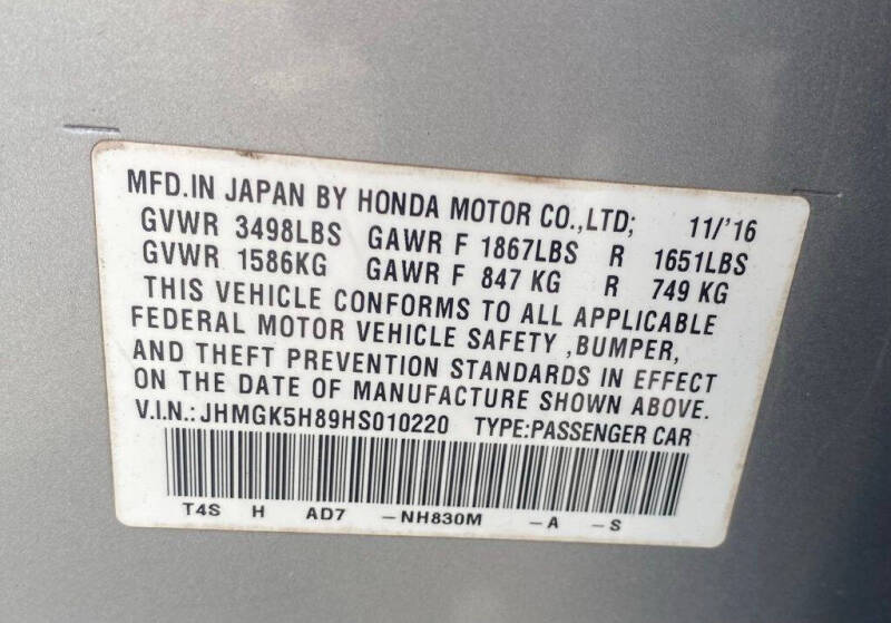 2017 Honda Fit EX-L