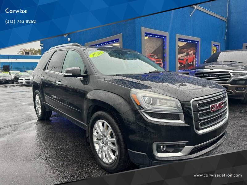 2016 GMC Acadia for sale at Carwize in Detroit MI