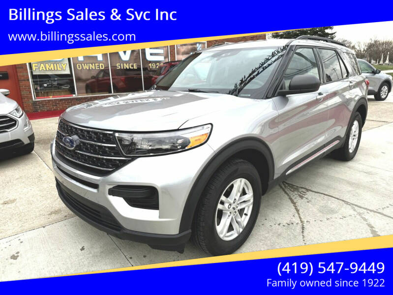 2020 Ford Explorer for sale at Billings Sales & Svc Inc in Clyde OH