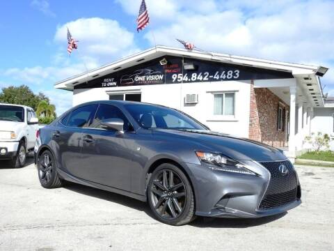 2016 Lexus IS 200t for sale at One Vision Auto in Hollywood FL