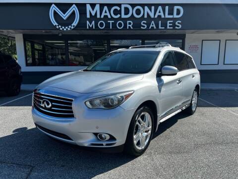 2013 Infiniti JX35 for sale at MacDonald Motor Sales in High Point NC