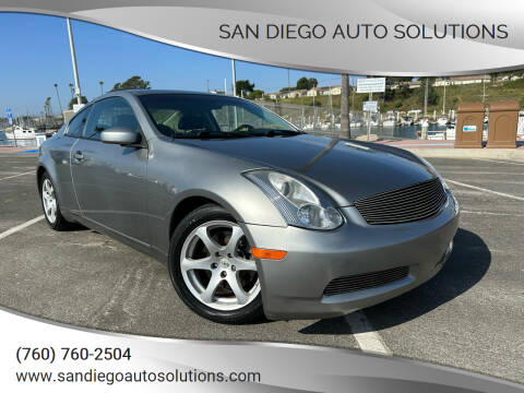 2006 Infiniti G35 for sale at San Diego Auto Solutions in Oceanside CA