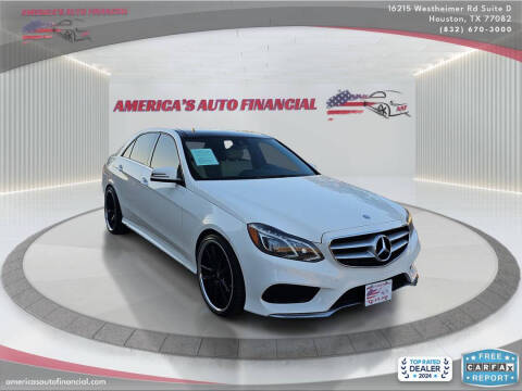 2014 Mercedes-Benz E-Class for sale at America's Auto Financial in Houston TX