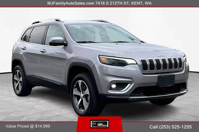 2019 Jeep Cherokee for sale at MJ FAMILY AUTO SALES in Kent, WA