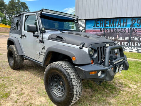 2011 Jeep Wrangler for sale at Jeremiah 29:11 Auto Sales in Avinger TX