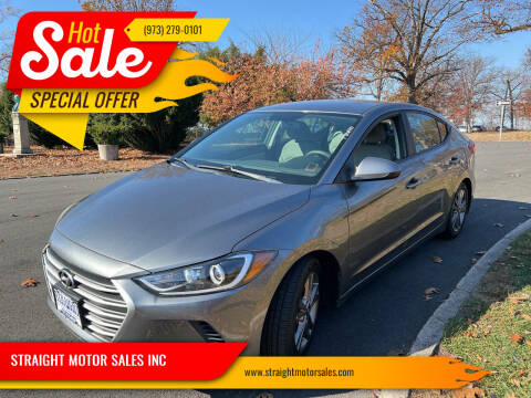 2018 Hyundai Elantra for sale at STRAIGHT MOTOR SALES INC in Paterson NJ