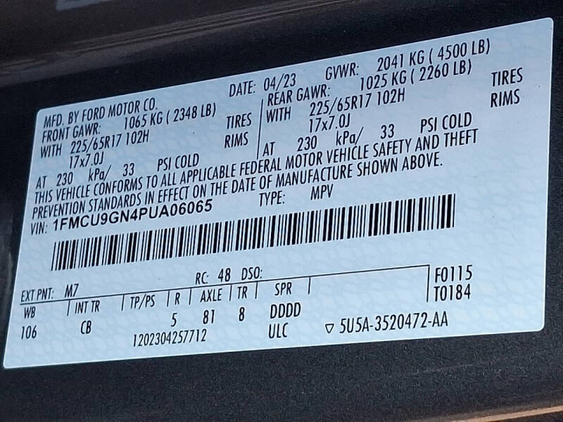 2023 Ford Escape Active