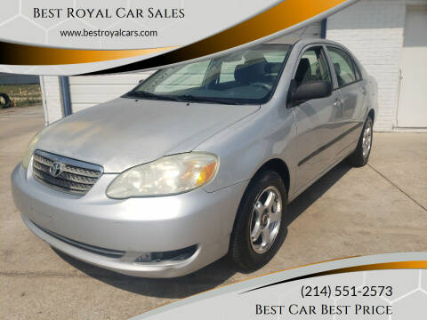 2007 Toyota Corolla for sale at Best Royal Car Sales in Dallas TX