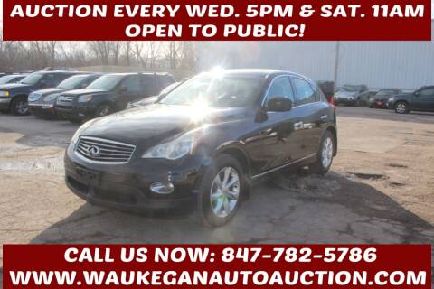 2010 Infiniti EX35 for sale at Waukegan Auto Auction in Waukegan IL