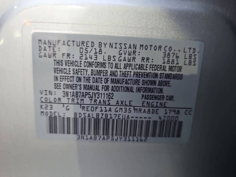 2018 Nissan Sentra S