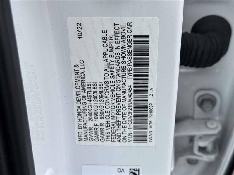 2022 Honda Accord Hybrid Sport