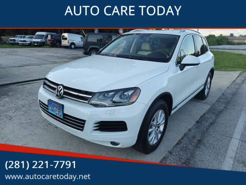 2014 Volkswagen Touareg for sale at AUTO CARE TODAY in Spring TX