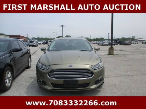 2013 Ford Fusion for sale at First Marshall Auto Auction in Harvey IL