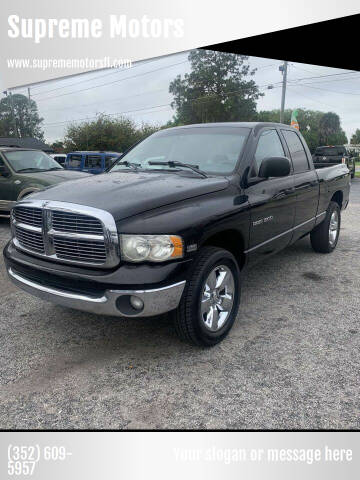 2004 Dodge Ram Pickup 1500 for sale at Supreme Motors in Leesburg FL