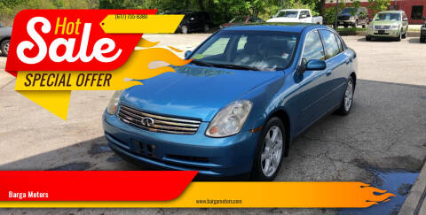 2004 Infiniti G35 for sale at Barga Motors in Tewksbury MA