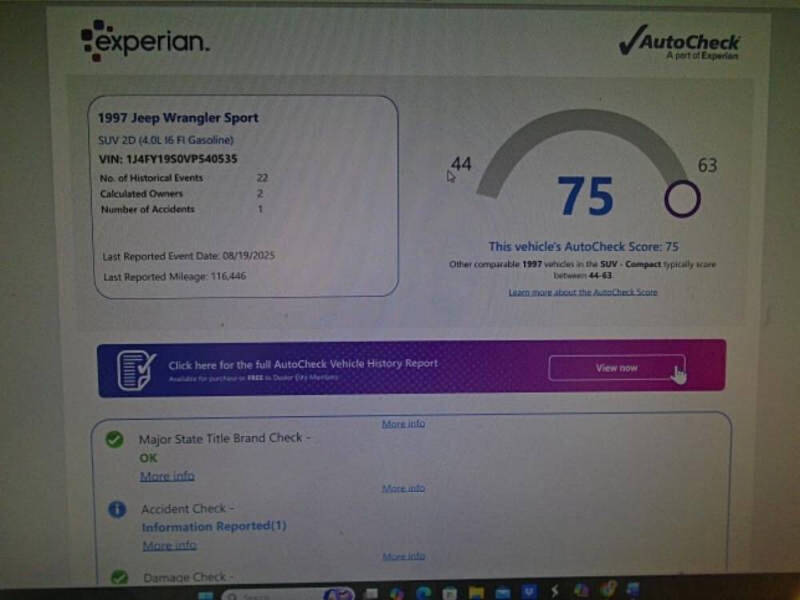 1997 Jeep Wrangler Sport