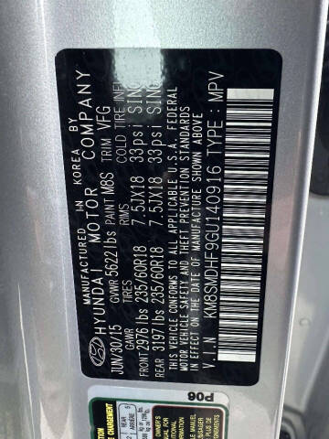 2016 Hyundai Santa Fe SE