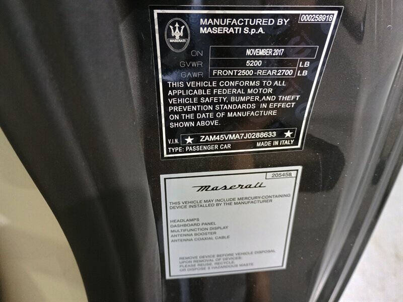 2018 Maserati GranTurismo 40