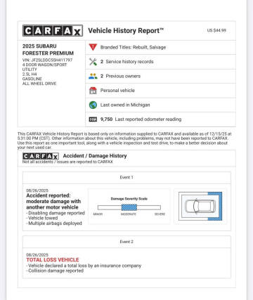 2025 Subaru Forester Premium