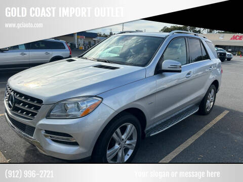2012 Mercedes-Benz M-Class for sale at GOLD COAST IMPORT OUTLET in Saint Simons Island GA
