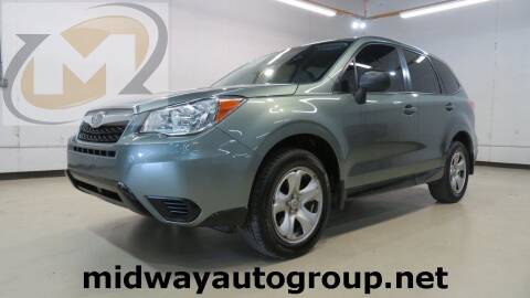 2016 Subaru Forester for sale at Midway Auto Group in Addison TX