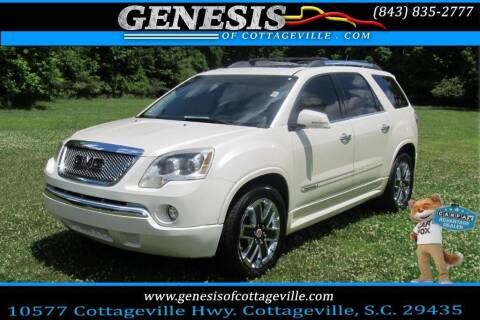 2012 GMC Acadia for sale at Genesis Of Cottageville in Cottageville SC