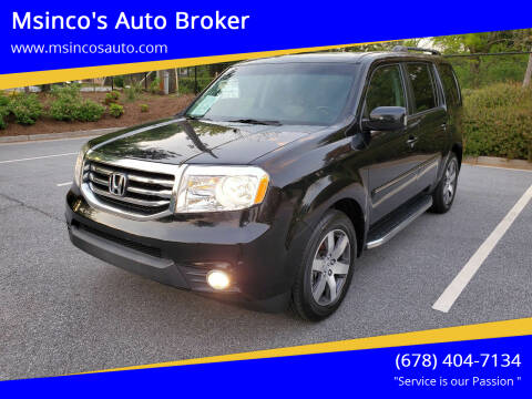 2012 Honda Pilot for sale at Msinco's Auto Broker in Snellville GA