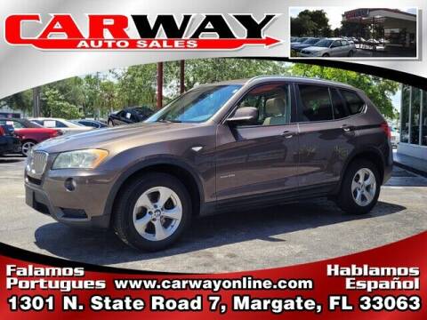 2011 BMW X3 for sale at CARWAY Auto Sales in Margate FL