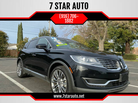 2016 Lincoln MKX for sale at 7 STAR AUTO in Sacramento CA
