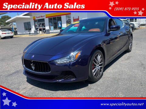 2016 Maserati Ghibli for sale at Speciality Auto Sales in Oakdale CA