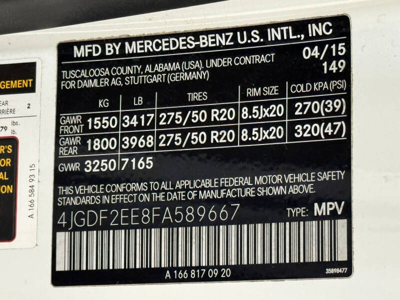 2015 Mercedes-Benz GL-Class GL 350 BlueTEC