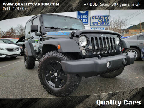 2015 Jeep Wrangler for sale at Quality Cars in Grants Pass OR