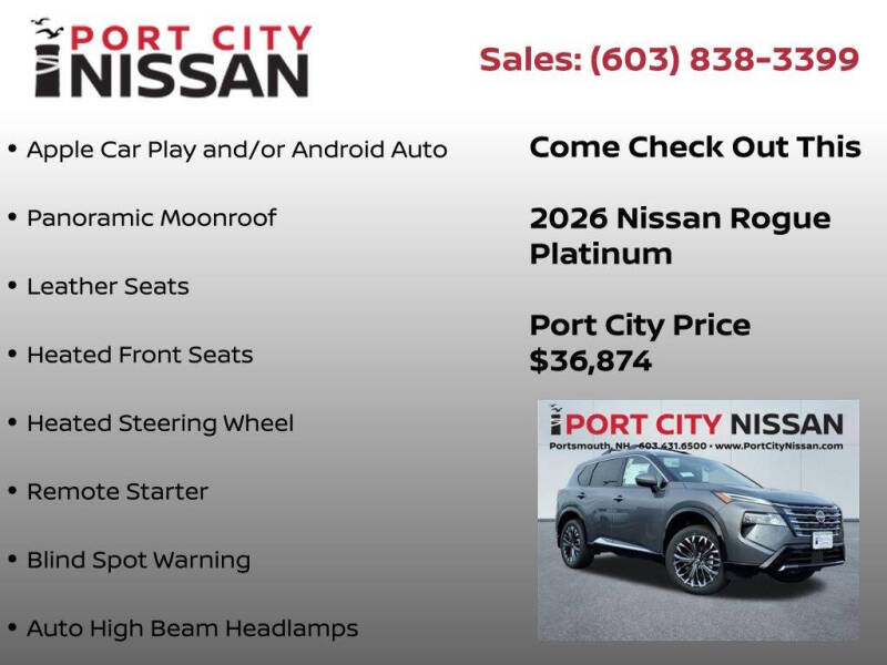 2026 Nissan Rogue Platinum