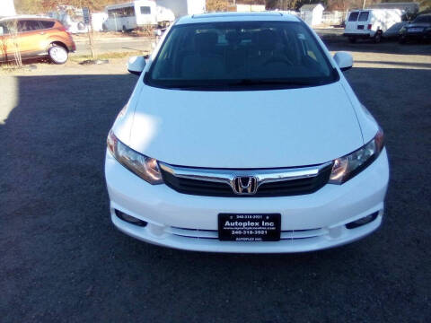 2012 Honda Civic for sale at Autoplex Inc in Clinton MD