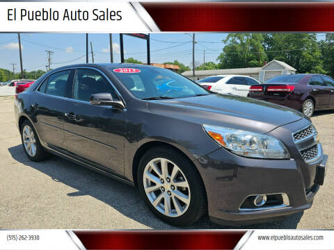 2013 Chevrolet Malibu for sale at El Pueblo Auto Sales in Des Moines IA