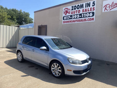 2010 Volkswagen Golf for sale at Zoom In 5 Auto Sales in Fort Worth TX