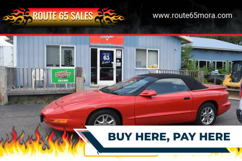 1995 Pontiac Firebird for sale at Route 65 Sales in Mora MN