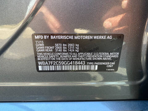 2016 BMW 7 Series 750i xDrive