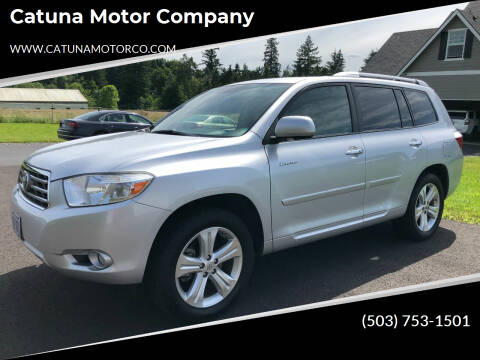 2008 Toyota Highlander for sale at Catuna Motor Company in Damascus OR