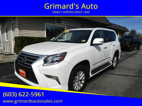 2016 Lexus GX 460 for sale at Grimard's Auto in Hooksett NH