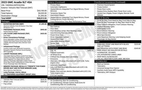 2023 GMC Acadia SLT