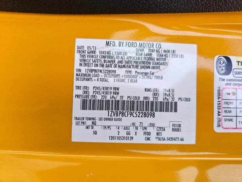 2012 Ford Mustang GT Premium