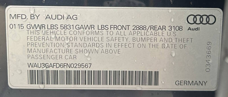 2015 Audi A8 L 3.0T quattro