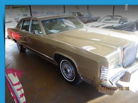 1979 Lincoln Town Car Continental for sale at One Eleven Vintage Cars in Palm Springs CA