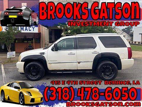 2007 Cadillac Escalade for sale at Brooks Gatson Investment Group in Bernice LA
