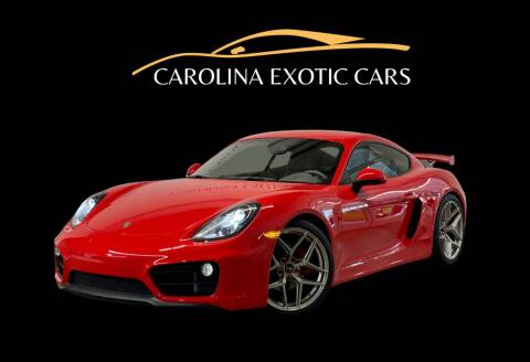 2016 Porsche Cayman for sale at Carolina Exotic Cars & Consignment Center in Raleigh NC