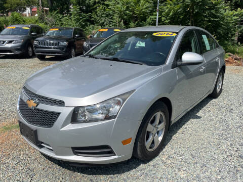 2014 Chevrolet Cruze for sale at Triple B Auto Sales in Siler City NC