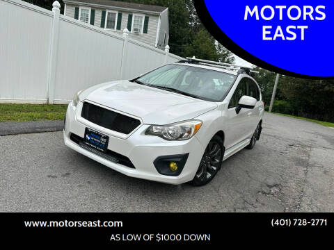 2012 Subaru Impreza for sale at MOTORS EAST in Cumberland RI