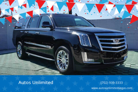2019 Cadillac Escalade ESV for sale at Autos Unlimited in Las Vegas NV